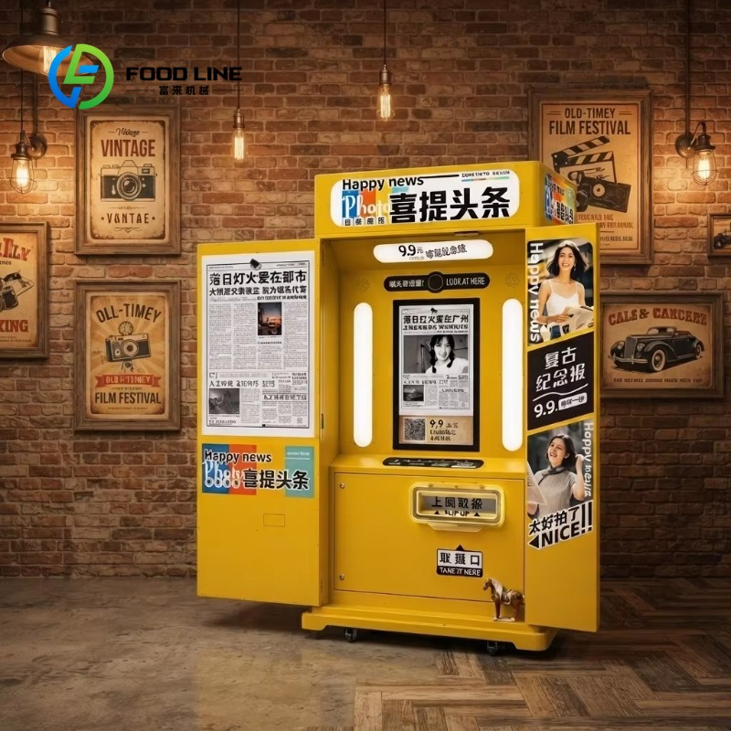 Photo Booth Machine - آلة تصوير تفاعلية مخصصة من الفولاذ