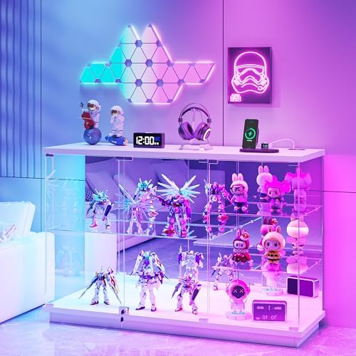 Glass Cabinet Display - خزانة عرض زجاجية RGB مع قفل