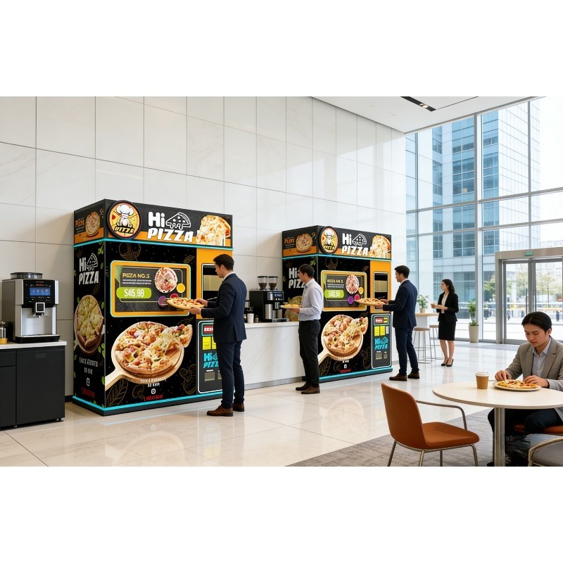 Commercial Vending Machine - آلة بيع البيتزا الأوتوماتيكية، ماكينة بيع