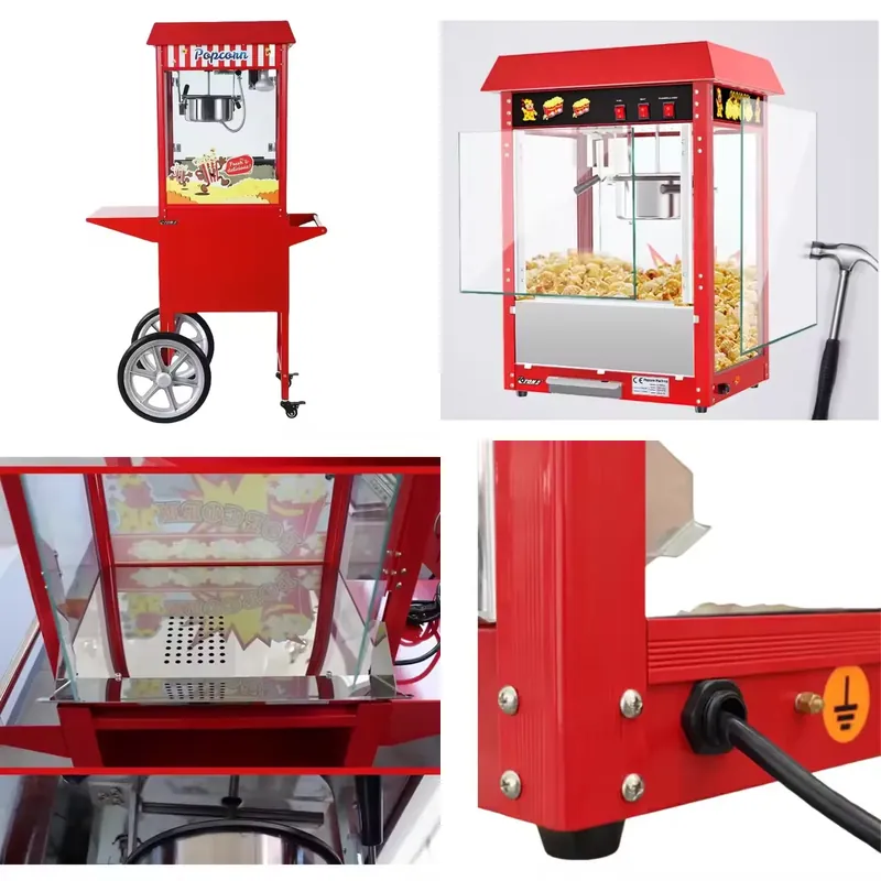 آلة صنع الفشار التجارية بالهوا - مراجعة Commercial Vending Machine وسعره