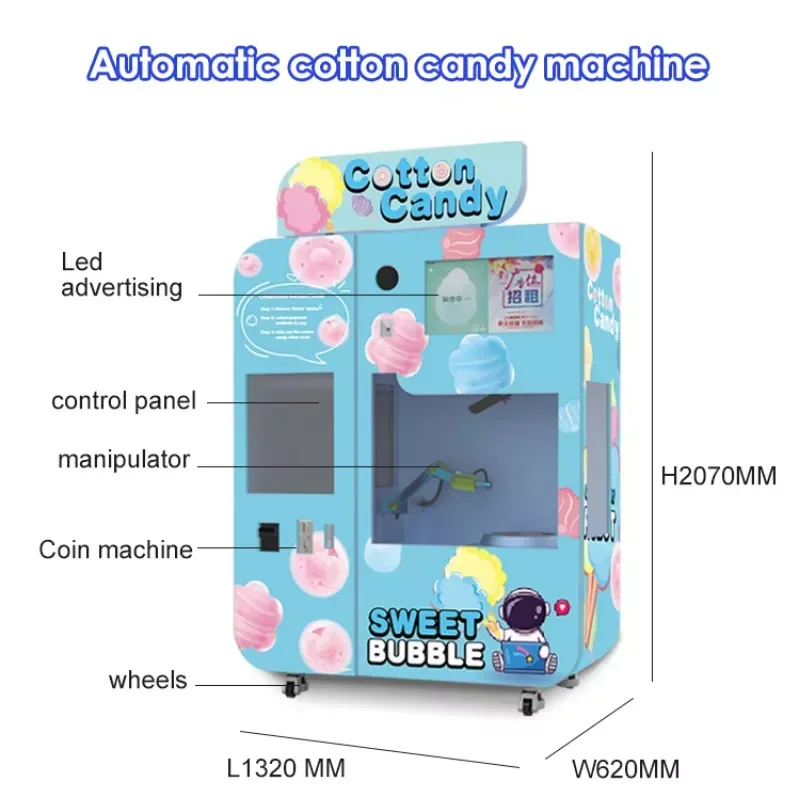 ماكينة حلوى القطن المخصصة للأط - مراجعة Commercial Vending Machine وسعره