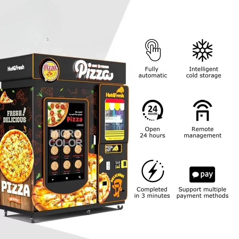 آلة بيع البيتزا ذاتية الخدمة ا - مراجعة Commercial Vending Machine وسعره