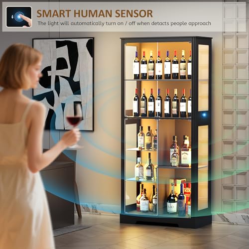 خزانة عرض زجاجية بطول 71 بوصة  - مراجعة Glass Cabinet Display وسعره