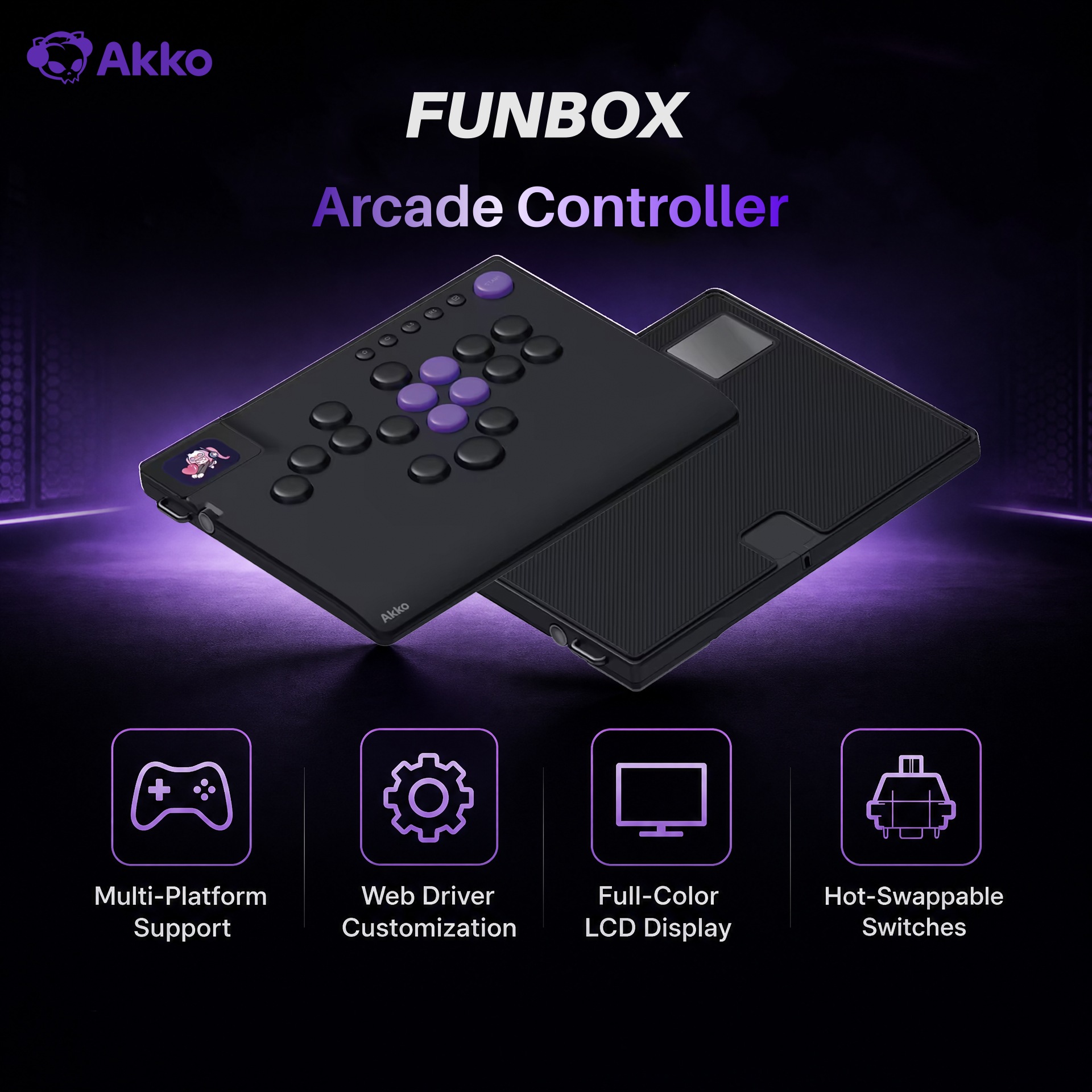 وحدة تحكم أكو FUNBOX مغناطيسية - مراجعة Arcade No وسعره