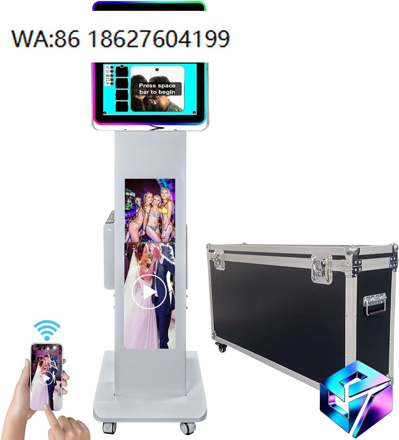 كشك تصوير محمول بشاشة LCD، هيك - مراجعة Photo Booth Machine وسعره