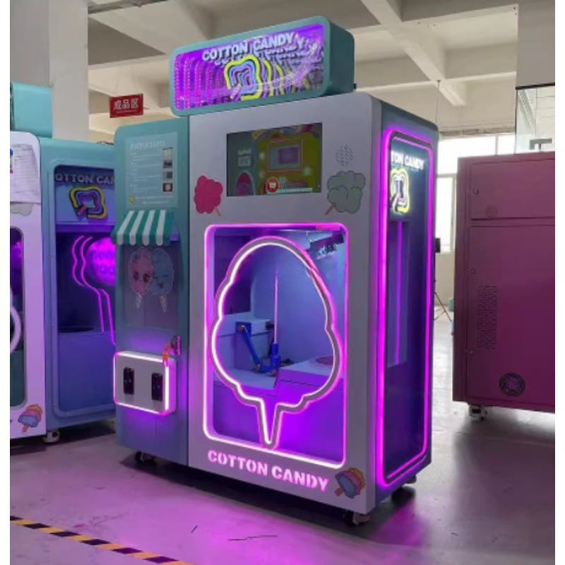 ماكينة بيع حلوى القطن متعددة ا - مراجعة Commercial Vending Machine وسعره
