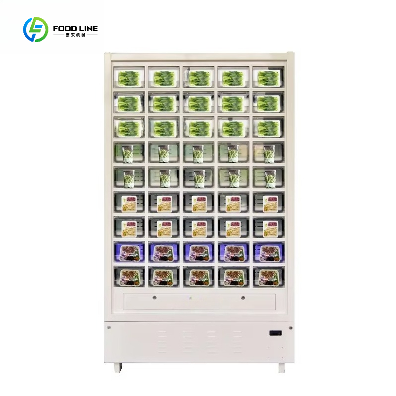 آلة بيع تجارية للأطعمة الطازجة - مراجعة Vending Machine Qr Code وسعره